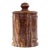 Vintage Red Onyx Stone Jar With Lid For Sale