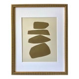 2025 "Tenere Premuto" Abstract Minimalist Painting on Paper by Artist r.k. Red For Sale