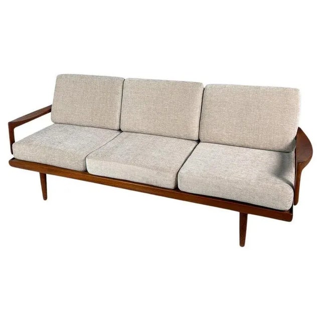 3-Seater Sofa attributed to Tove & Edvard Kindt-Larsen, Denmark, 1960s For Sale - Image 9 of 9