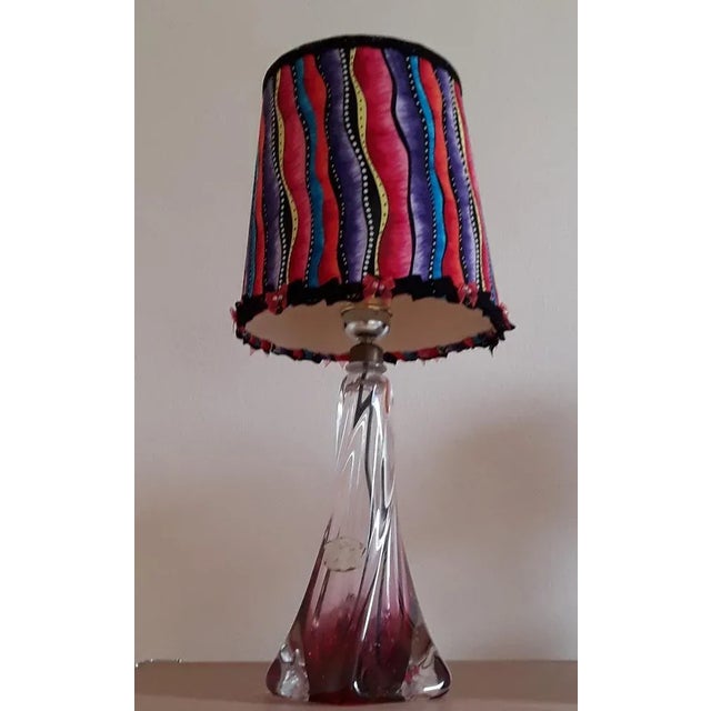 Vintage Belgian Table Lamp with a Rotated Foot, 1970s For Sale - Image 4 of 7