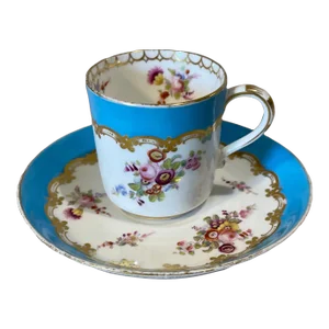 Mid 19th Century Antique Coalport Cup & Saucer