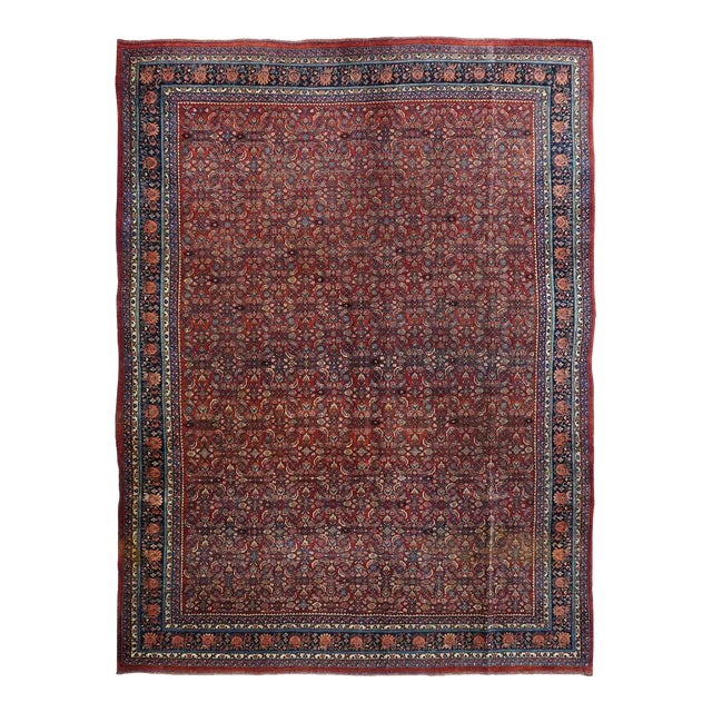Antique Bidjar Rug 9'3'' x 12'6'' For Sale