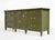 French Mid Century French-Inspired Sideboard With Louis XV Brass Hardware by Dixie - Newly Painted For Sale - Image 3 of 16