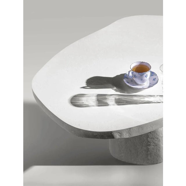 White Stone Coffee Table by Donatas Zukauskas For Sale - Image 9 of 12