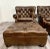 Brown (2) Ralph Lauren Writer’s Chairs With (2) Ottomans For Sale - Image 8 of 11