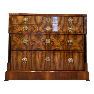 Antique Biedermeier Writing Desk in Walnut For Sale