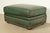 Green Century Furniture Art Deco Studded Leather Lounge Chair With Ottoman For Sale - Image 8 of 12
