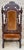 19th Century French Carved Walnut Throne Chair, 1890s For Sale - Image 16 of 17