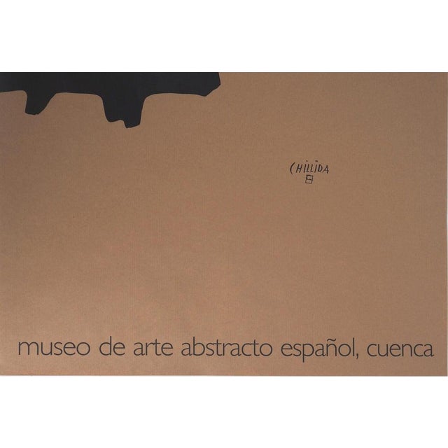 Abstraction en Noir Poster after Eduardo Chillida For Sale - Image 5 of 7
