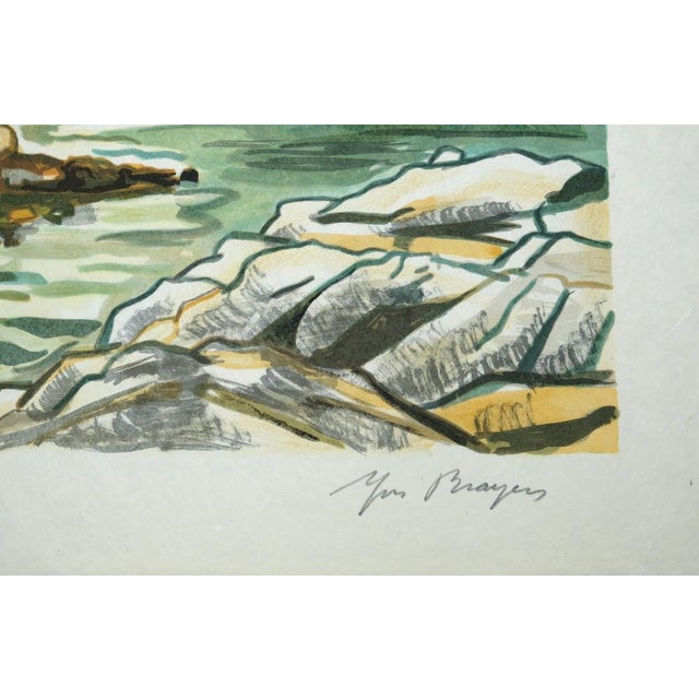 Yves Brayer, Le château d'If, Lithograph For Sale - Image 7 of 8
