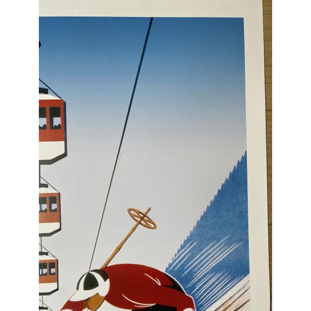 Early 21st Century Vintage Ski Poster from La Grave La Meije, 2020s For Sale - Image 5 of 6