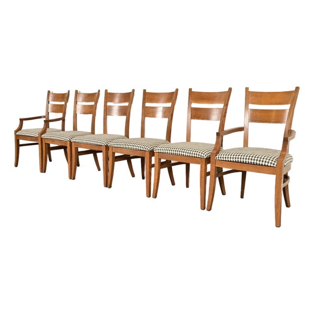 Stickley Mission Oak Arts & Crafts Dining Chairs, Set of Six For Sale