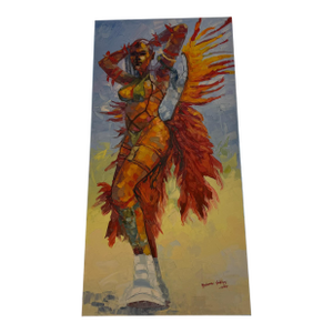 Samba of the Sun, Impasto Oil Painting by Godfrey Afebuame (2026)