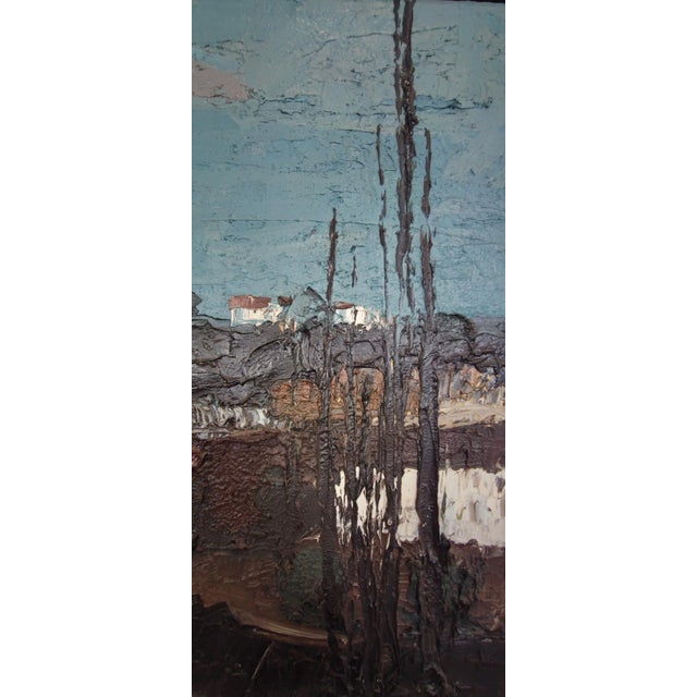 1960s Robert Mychre, Composition, 1963, Oil on Canvas, Framed For Sale - Image 5 of 10