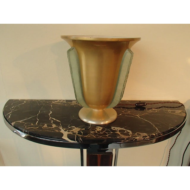 Art Deco Table Lamp with Glass Inserts For Sale - Image 17 of 18