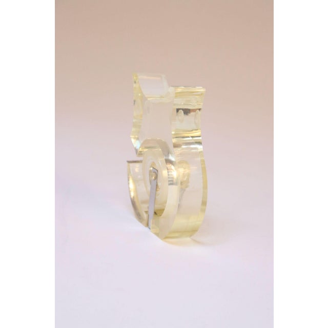 Vintage Two's Company Lucite Owl Tape Dispenser Attributed to Robert P. Gottlieb For Sale - Image 4 of 12