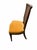 1970s Set of 4 Vintage Neoclassical Cane Back Dining Chairs With Original Harvest Gold Upholstery For Sale - Image 5 of 9