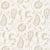 Sample- Schumacher Malacca Ikat Vine Fabric in Linen For Sale