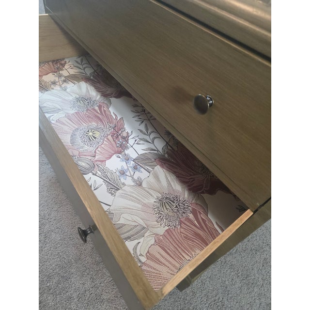 Mid 20th Century Mid 20th Century Solid Wood 3-Drawer Dresser in Warm Neutral Finish, Classic Transitional Style For Sale - Image 5 of 7