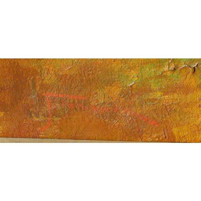 Impressionist Early 20th Century Joseph Tomanek Noted Illinois Artist, b.1889 Oil Painting, Women/Landscape, Framed For Sale - Image 3 of 5