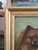 Textile Small Antique 19th Century Oil Painting Portrait of a Pomeranian Dog For Sale - Image 7 of 14