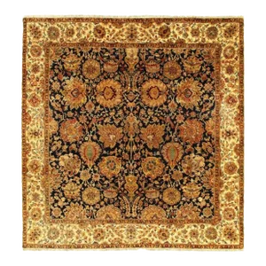 2020s Fine Hand Knotted Indian Agra Square