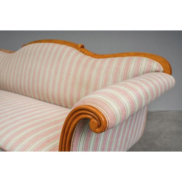 Biedermeier Style Sofa in Birch, Early 20th Century For Sale - Image 14 of 17
