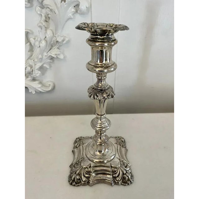 Early 19th Century Antique George II Sheffield Plated Telescopic Candlesticks, 1800, Set of 2 For Sale - Image 5 of 8