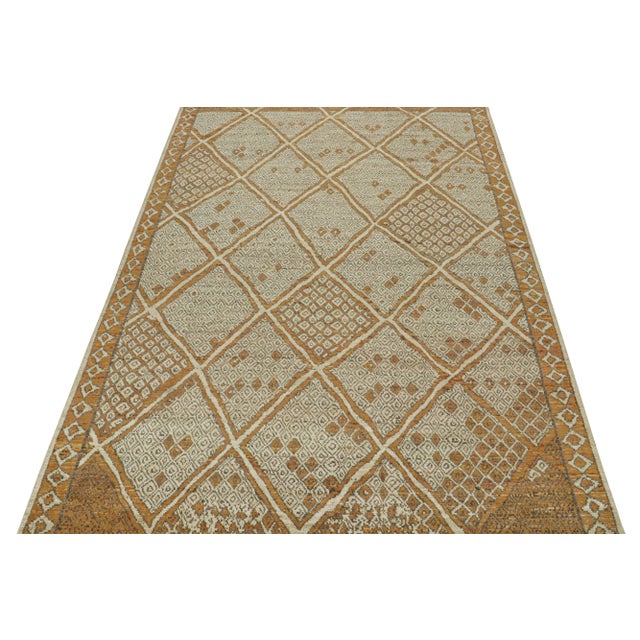 Not Yet Made - Made To Order Rug & Kilim’s Moroccan Style Rug in Rust with Beige and Gray - 8'x10' For Sale - Image 5 of 7