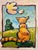 Wood Late 20th Century Pop Art Cat Oil Painting, Signed For Sale - Image 7 of 7
