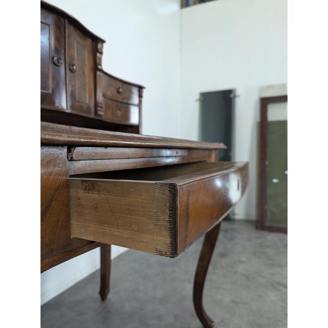 Small Mahogany Bonheur Du Jour Desk For Sale - Image 3 of 10