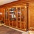Large Walnut and Gilded Wood Bookcase, Italy, 1980s For Sale - Image 6 of 8