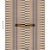 Mary McDonald was inspired by the alternating colors and pointed pips on backgammon boards when she created this...