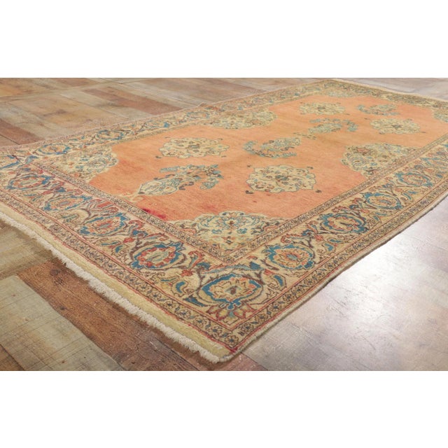 Vintage Persian Tabriz Rug, 04'00 X 07'07 For Sale In Dallas - Image 6 of 10