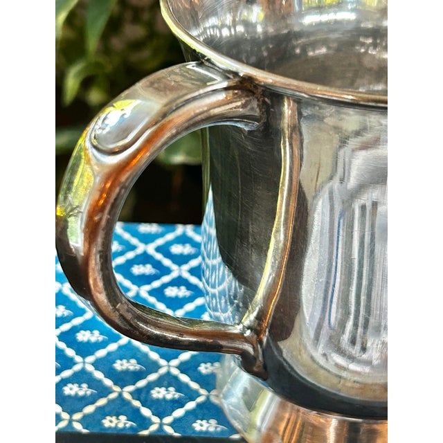 Late 19th Century Victorian English Silver Plate Tankard by the Nottingham Electroplating Co. C. 1890 England For Sale - Image 5 of 11