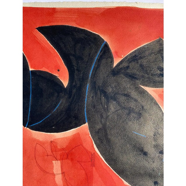 Sidney Thomas Guberman (born 1936) watercolor and acrylic on paper, pencil signed, dated 1988 and titled "My Very Best...