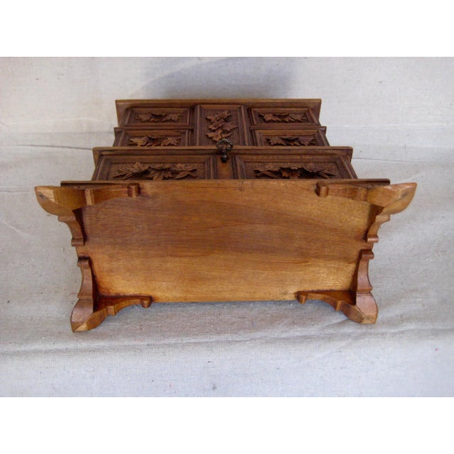 19 Century Black Forest Jewelry Box For Sale - Image 10 of 12