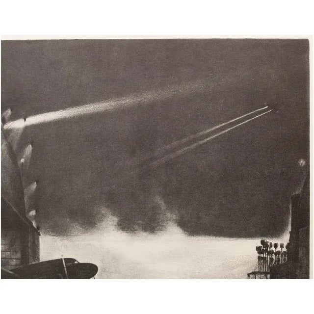1930s 1939 After "Airport" by William Heaslip, First Edition Period Offset Lithograph For Sale - Image 5 of 12