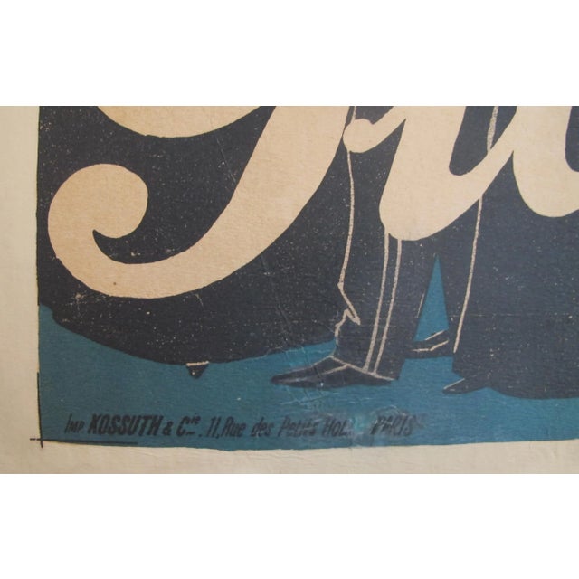 1895 French Vintage Bicycle Poster, Cycles Gladiator For Sale - Image 6 of 6