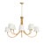 Treble Bamboo Wrapped Chandelier For Sale In Detroit - Image 6 of 6