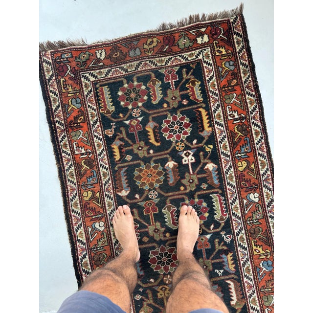 Traditional 1930s Northwest Persian Runner - 3.6 x 9.10 For Sale - Image 3 of 10