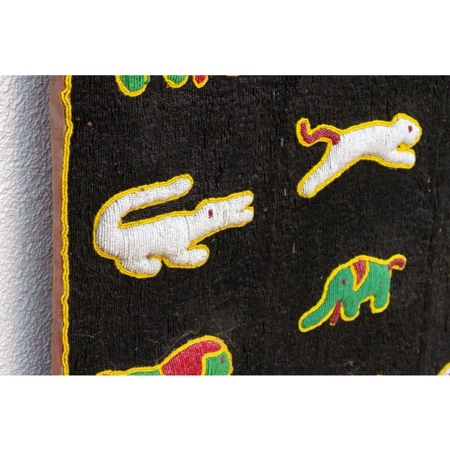 1950s Grand Safari Yoruba Beaded Panel For Sale - Image 5 of 7