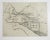 Vintage pencil on paper study of rustic canal by George Baer (American 1895-1971). Unframed. Age toning, edge tears. From...