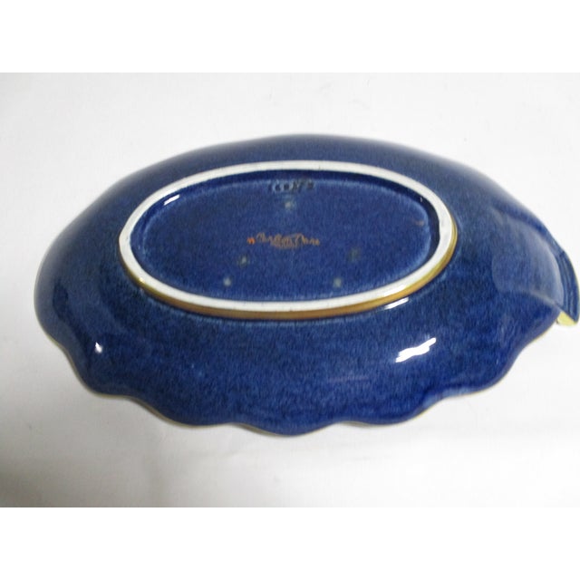 Ceramic 1920s Art Deco Oval Hand Painted Carlton Ware Porcelain Serving Dish For Sale - Image 7 of 10