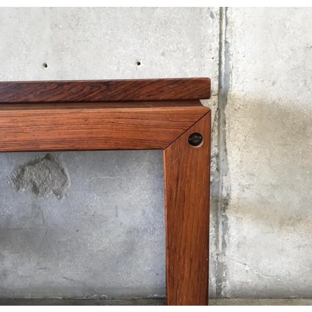 Wood 1960s Vintage Rosewood Side Table For Sale - Image 7 of 9