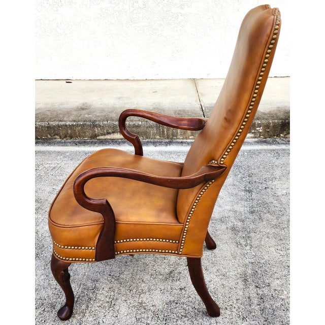Leathercraft Vintage Guerin Leather Armchair by Leathercraft For Sale - Image 4 of 17