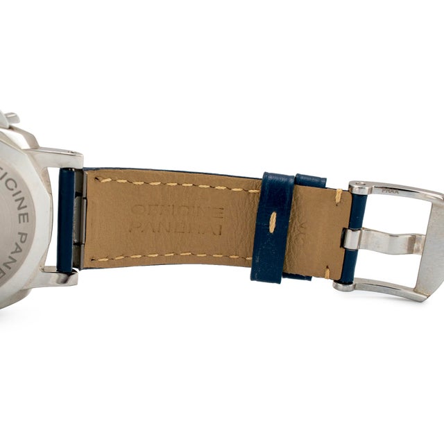 Metal Panerai Luminor Due 38mm Pam01273 Blue Dial Stainless Steel Automatic Watch For Sale - Image 7 of 9