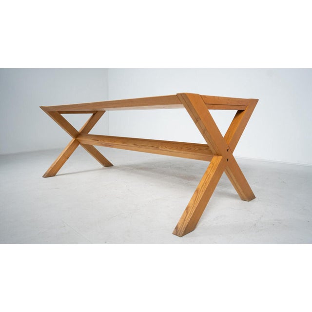 Mid-Century Wooden Dining Table by Werther Toffoloni and Piero Palange for Germa, 1970s For Sale - Image 11 of 16