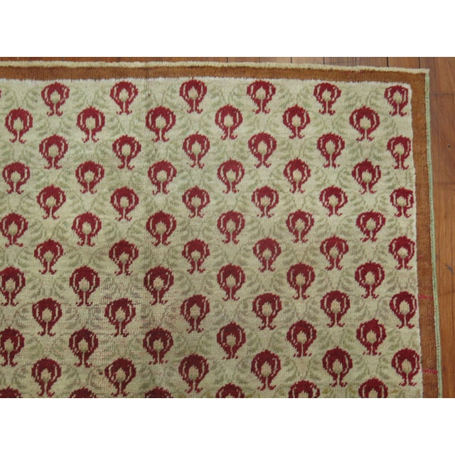 Renaissance Vintage Turkish Floral Runner - 3'5" x 10'5" For Sale - Image 3 of 4