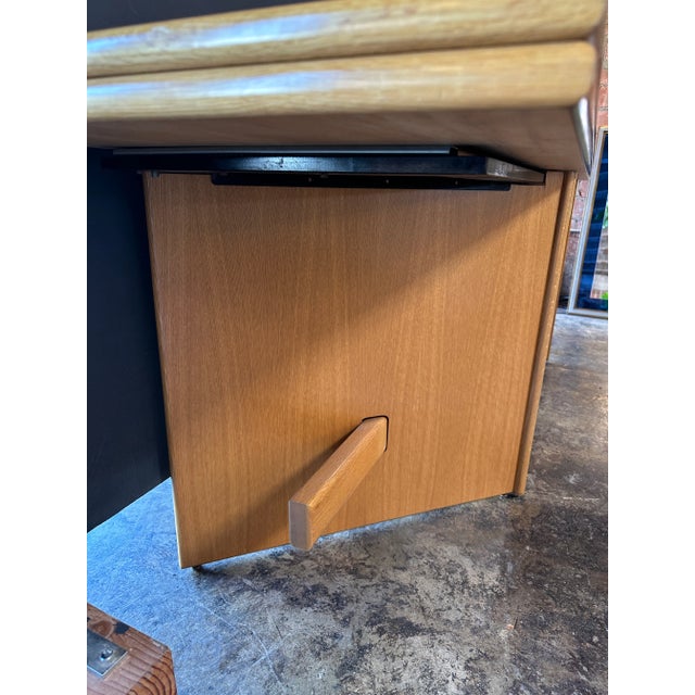 Wood Italian Mid Century Adjustable Console/Table 1970s For Sale - Image 7 of 10